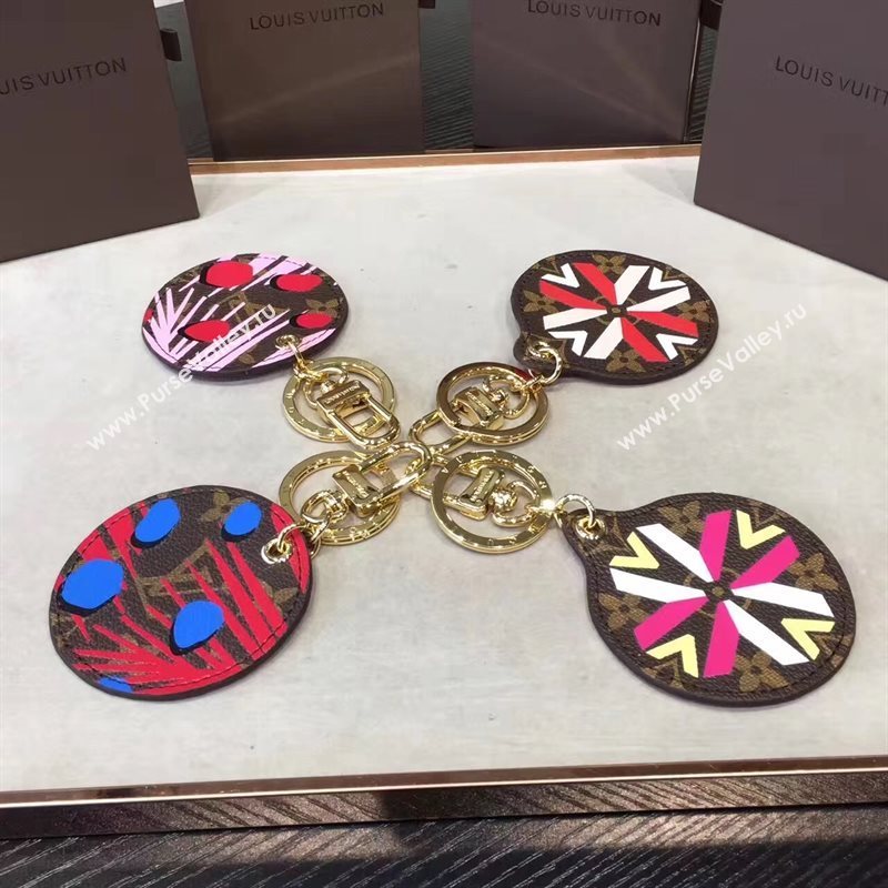 LV Louis Vuitton Illustre Jungle Bag Charm and Key Holder M42596 6929