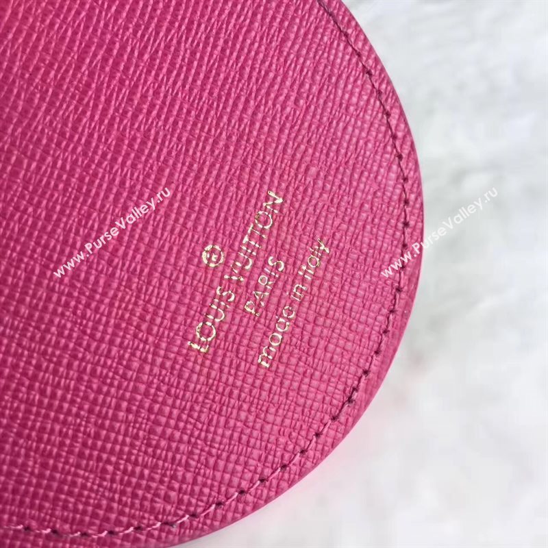 LV Louis Vuitton Illustre Flower Bag Charm and Key Holder Rose 6935