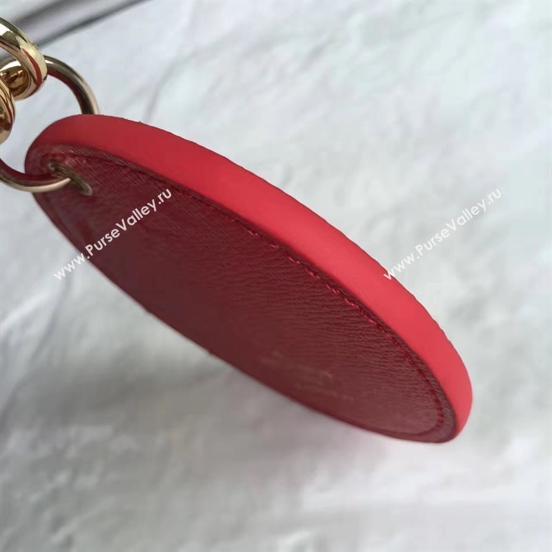 LV Louis Vuitton Illustre Flower Bag Charm and Key Holder Red 6936