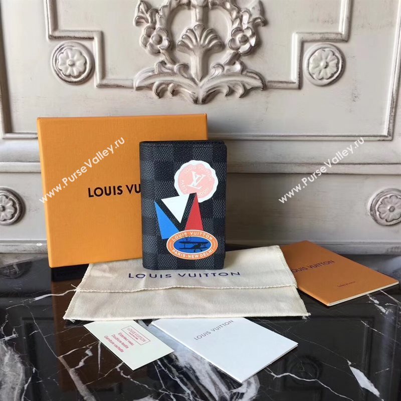 Louis Vuitton Men LV League Pocket Organizer Wallet Purse Handbag N64440 7040