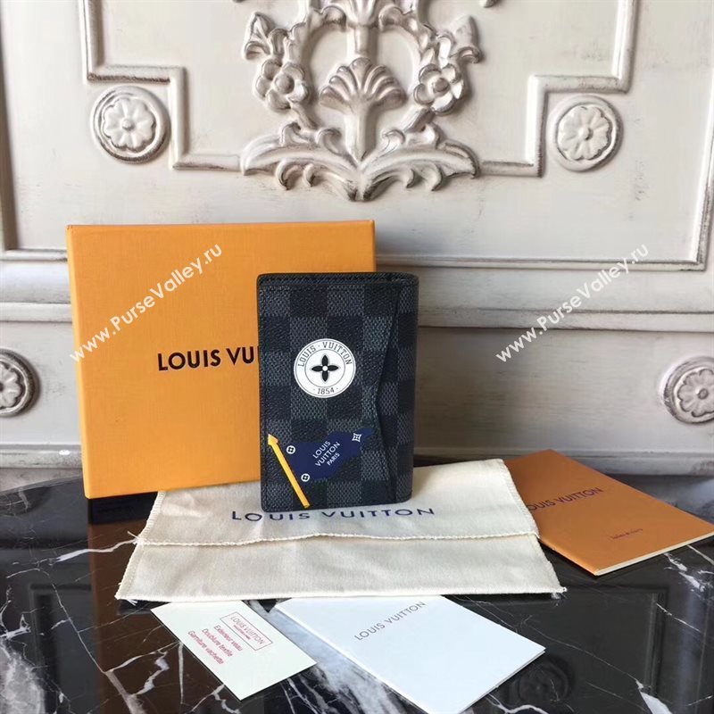 Louis Vuitton Men LV League Pocket Organizer Wallet Purse Handbag N64440 7040
