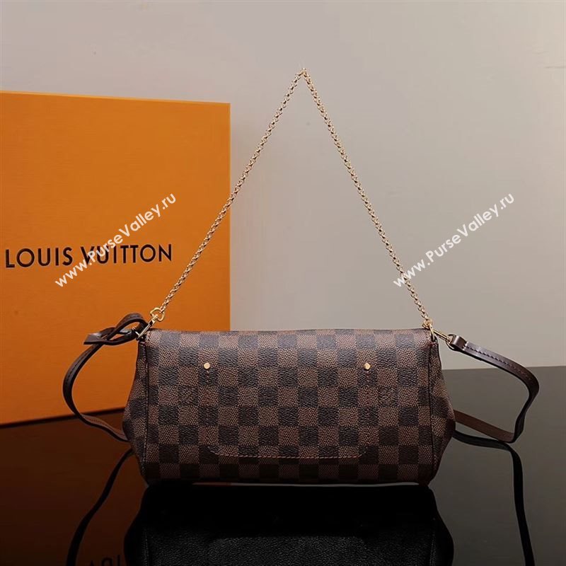 LV Louis Vuitton Favorite Damier Canvas Handbag N41274 Shoulder Bag
