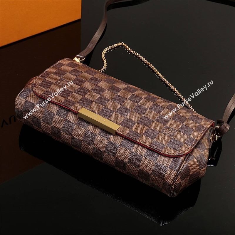 LV Louis Vuitton Favorite Damier Canvas Handbag N41274 Shoulder Bag