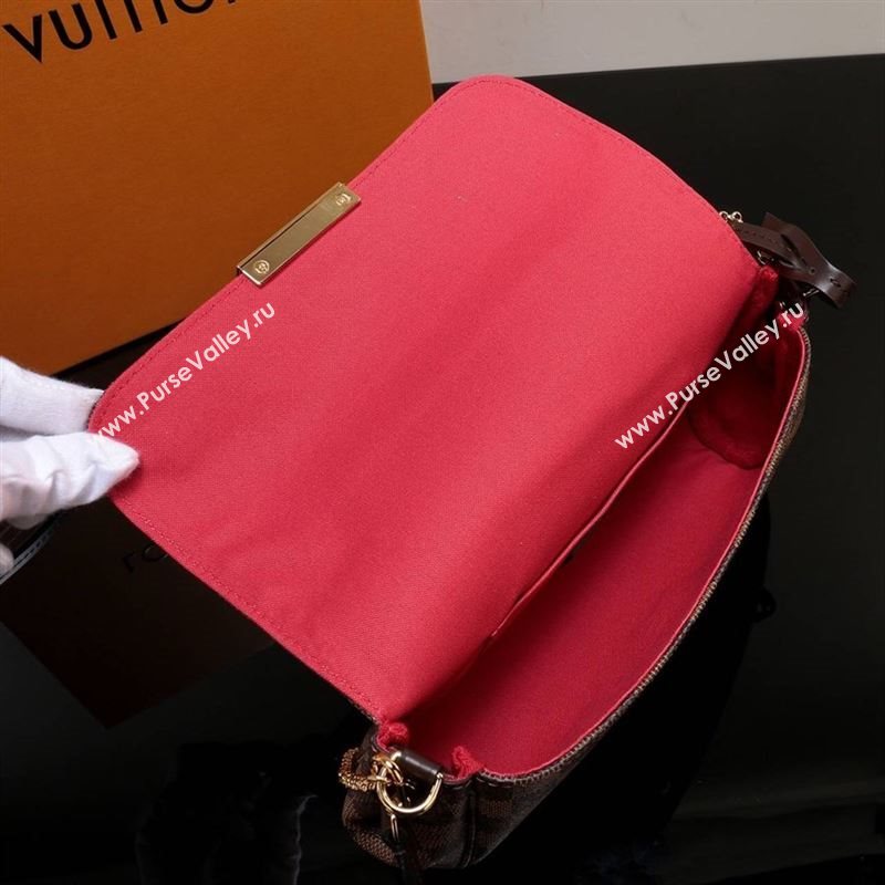 LV Louis Vuitton Favorite Damier Canvas Handbag N41274 Shoulder Bag