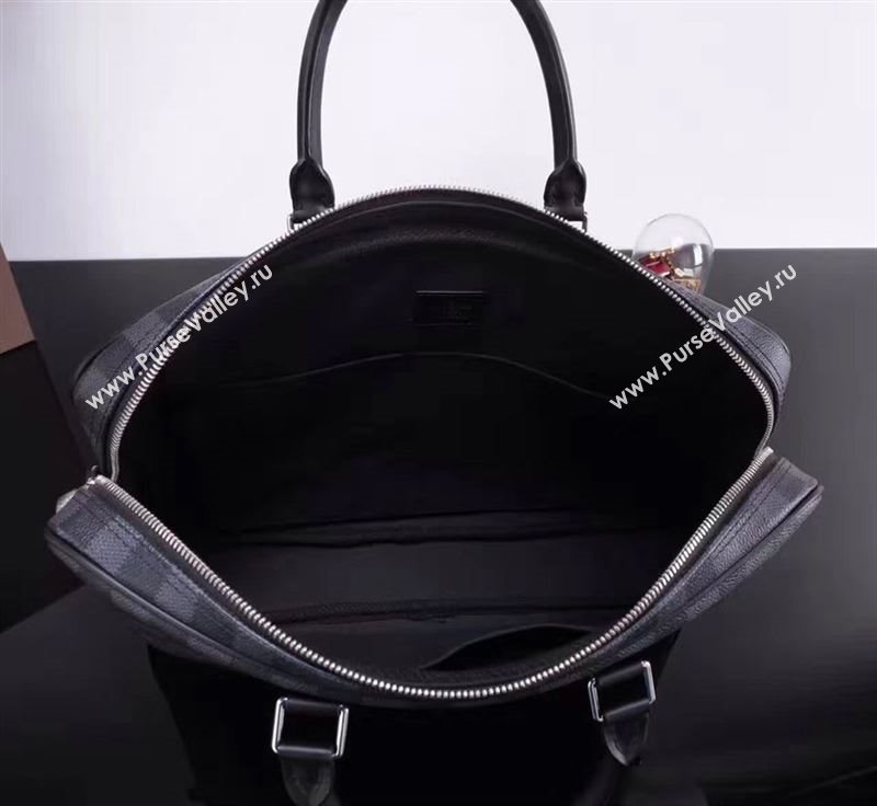 LV Louis Vuitton Porte-Documents Voyage Messenger Handbag N41478 Damier Graphite Bag