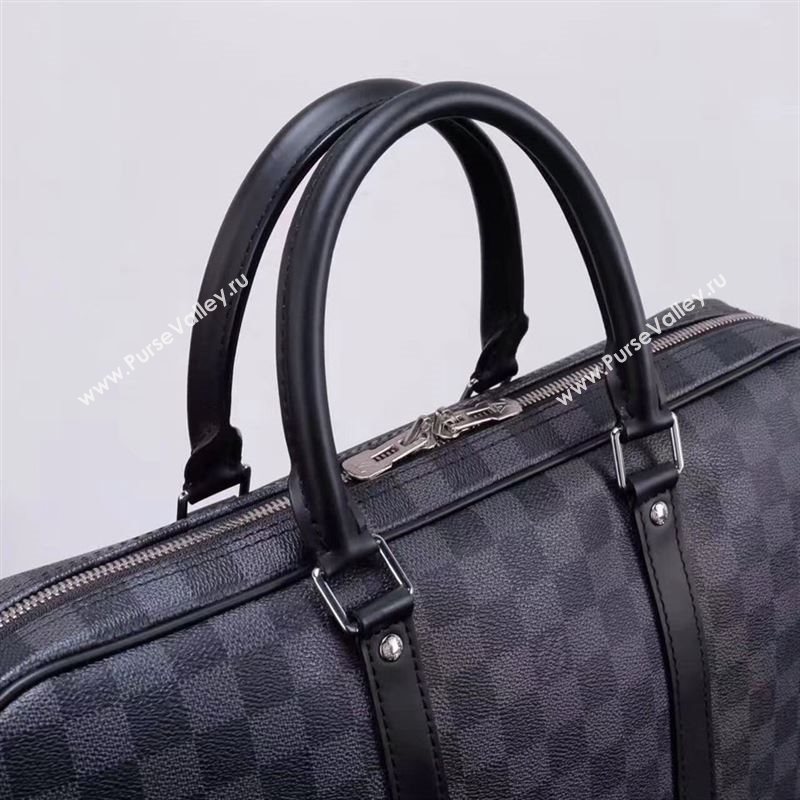 LV Louis Vuitton Porte-Documents Voyage Messenger Handbag N41478 Damier Graphite Bag