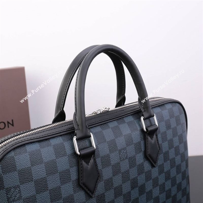 LV Louis Vuitton Dandy Slim Documents Messenger Bag N63298 Damier Graphite Handbag