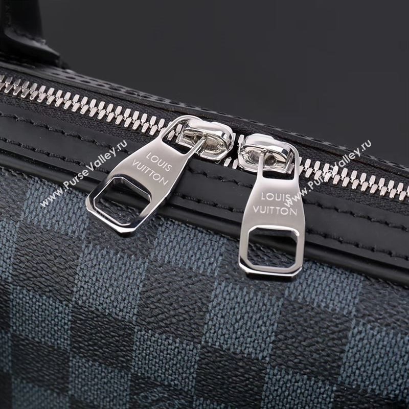 LV Louis Vuitton Dandy Slim Documents Messenger Bag N63298 Damier Graphite Handbag