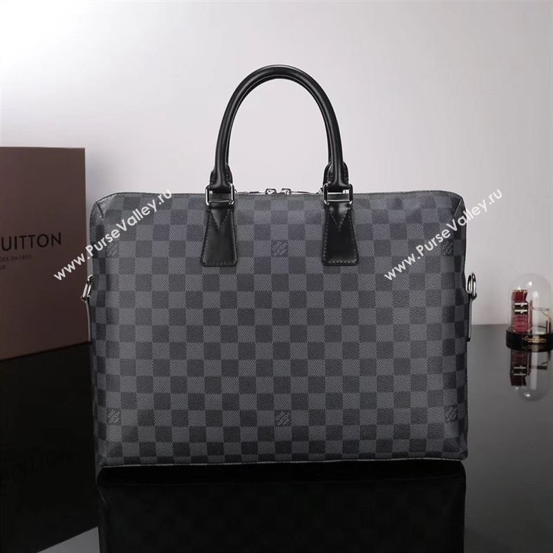 LV Louis Vuitton N48224 Damier Graphite Messenger Bag Handbag
