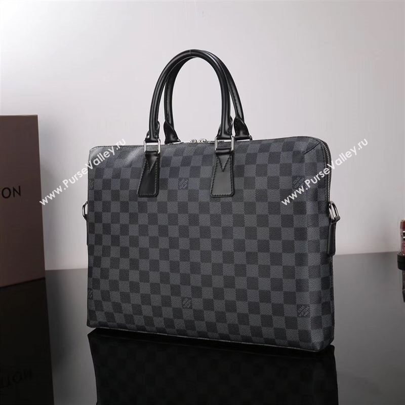 LV Louis Vuitton N48224 Damier Graphite Messenger Bag Handbag