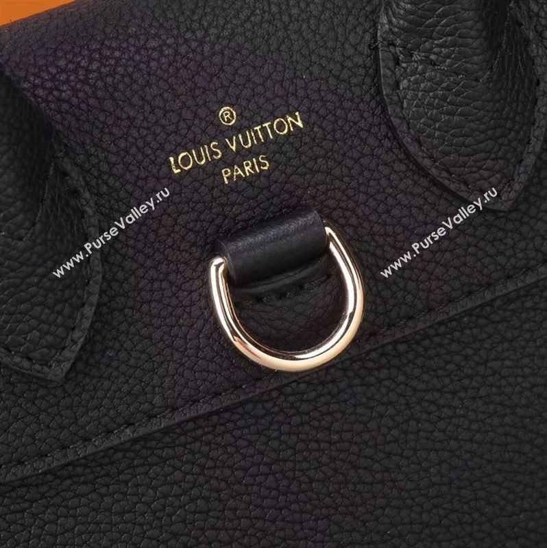LV Louis Vuitton M54573 Lockme Mini Backpack Real Leather Bag Black