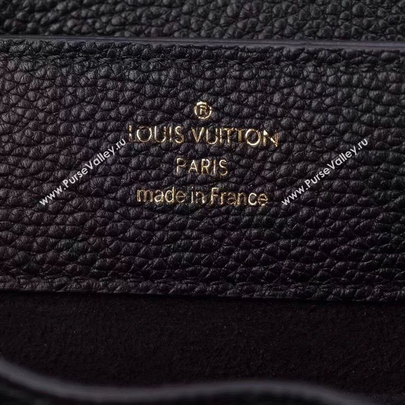 LV Louis Vuitton M54573 Lockme Mini Backpack Real Leather Bag Black