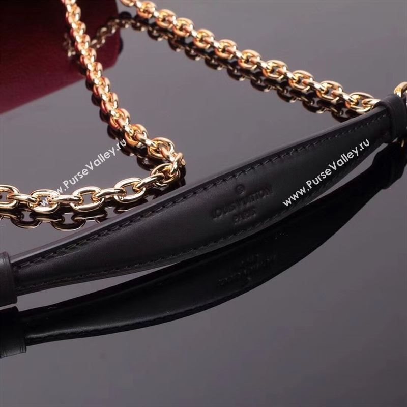 LV Louis Vuitton M43713 Saint Placide Monogram Handbag Leather Bag Red