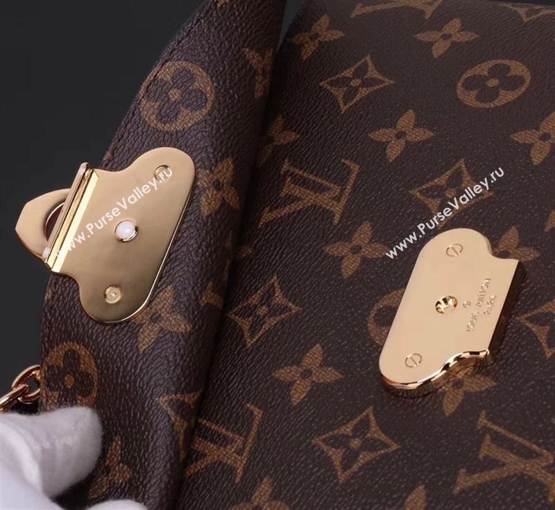 LV Louis Vuitton M43713 Saint Placide Monogram Handbag Leather Bag Red