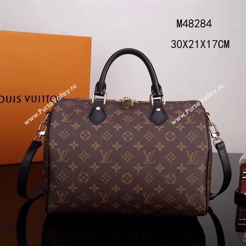 LV Louis Vuitton M48284 Speedy 30 Monogram Handbag Leather Bag 30cm