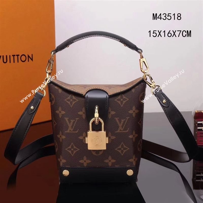 LV Louis Vuitton M43518 Bento Box Monogram Handbag Shoulder Bag