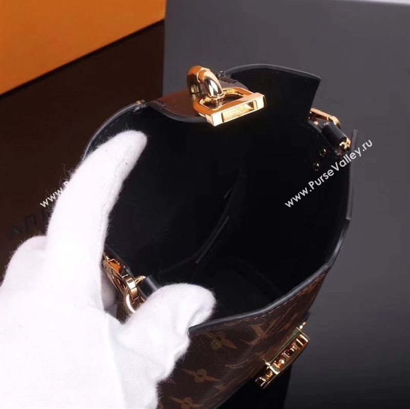 LV Louis Vuitton M43518 Bento Box Monogram Handbag Shoulder Bag