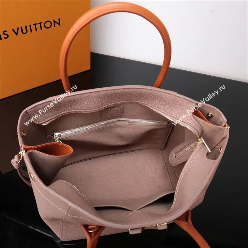 LV Louis Vuitton M54841 Freedom Tote Handbag Real Leather Bag Beige