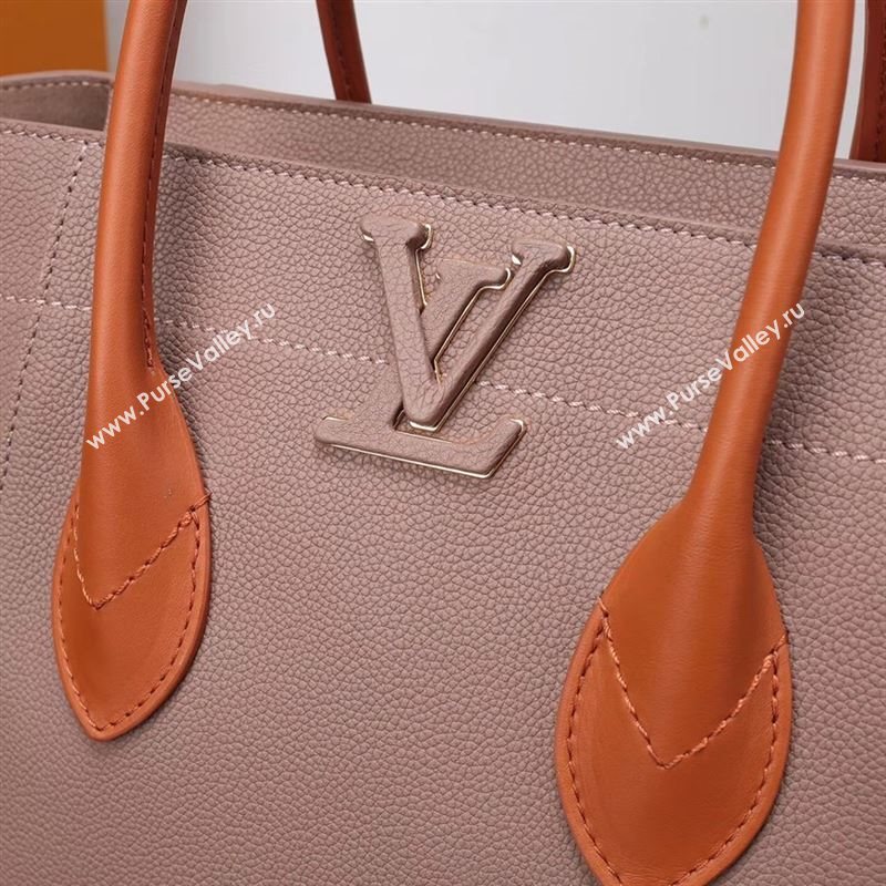 LV Louis Vuitton M54841 Freedom Tote Handbag Real Leather Bag Beige