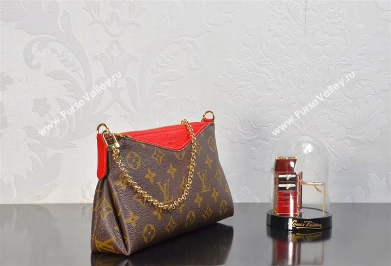 LV Louis Vuitton M41638 Monogram Pallas Clutch Bag Handbag