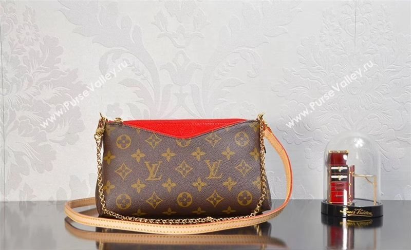 LV Louis Vuitton M41638 Monogram Pallas Clutch Bag Handbag