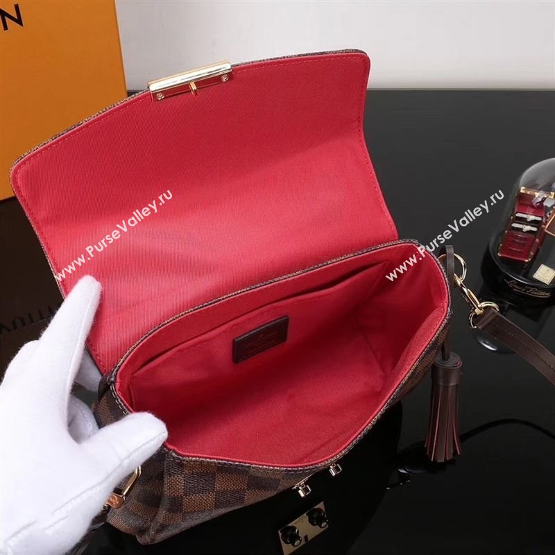 LV Louis Vuitton N53000 Damier Croisette Bag Handbag