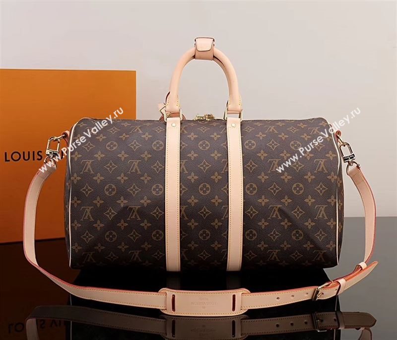 LV Louis Vuitton M41418 Keepall 45 HandBag Monogram Voyage Bag