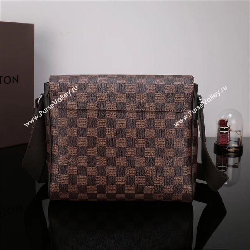 LV Louis Vuitton M41031 District Medium HandBag Damier Graphite Bag