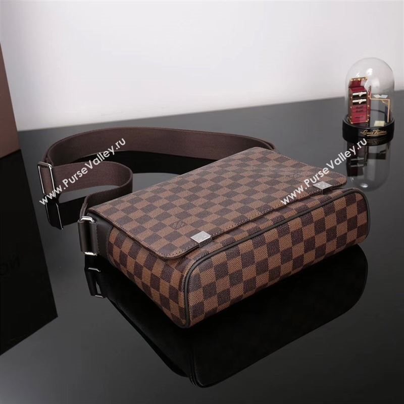 LV Louis Vuitton M41031 District Medium HandBag Damier Graphite Bag