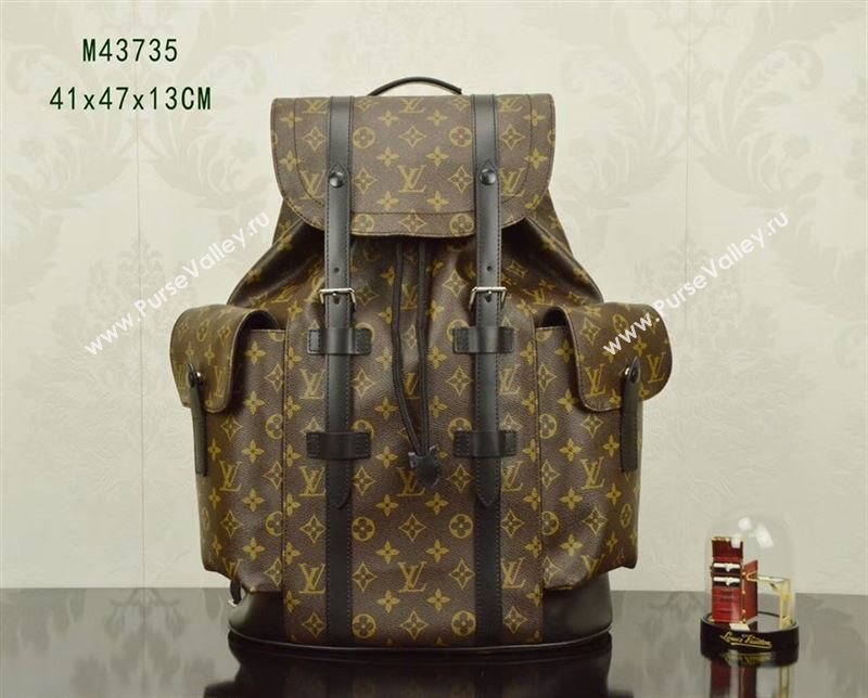 LV Louis Vuitton Christopher Backpack Bag M43735 Monogram Handbag
