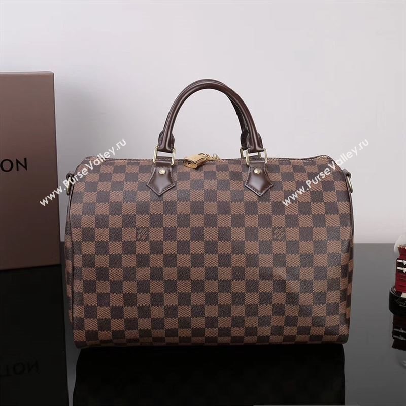 LV Louis Vuitton Speedy 35 Bag N41366 Damier Handbag