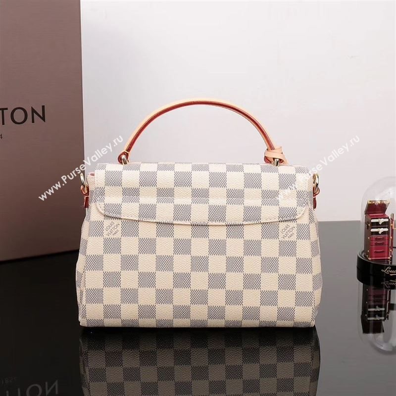 LV Louis Vuitton Croisette Bag N41581 Damier Handbag White