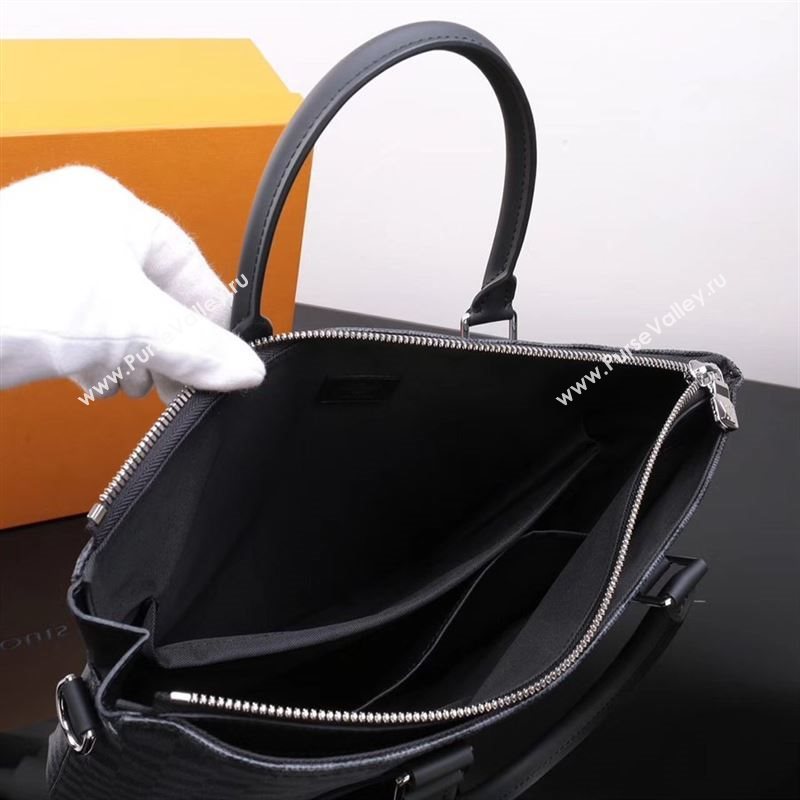 LV Louis Vuitton Explorer Tote Bag N40000 Eclipse Monogram Handbag