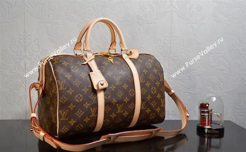 LV Louis Vuitton Keepall 35 Bag M42426 Monogram Voyage Handbag