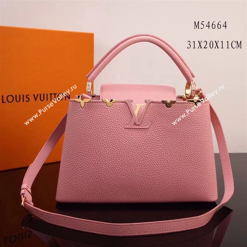 LV Louis Vuitton Capucines Handbag M54664 Leather Bag