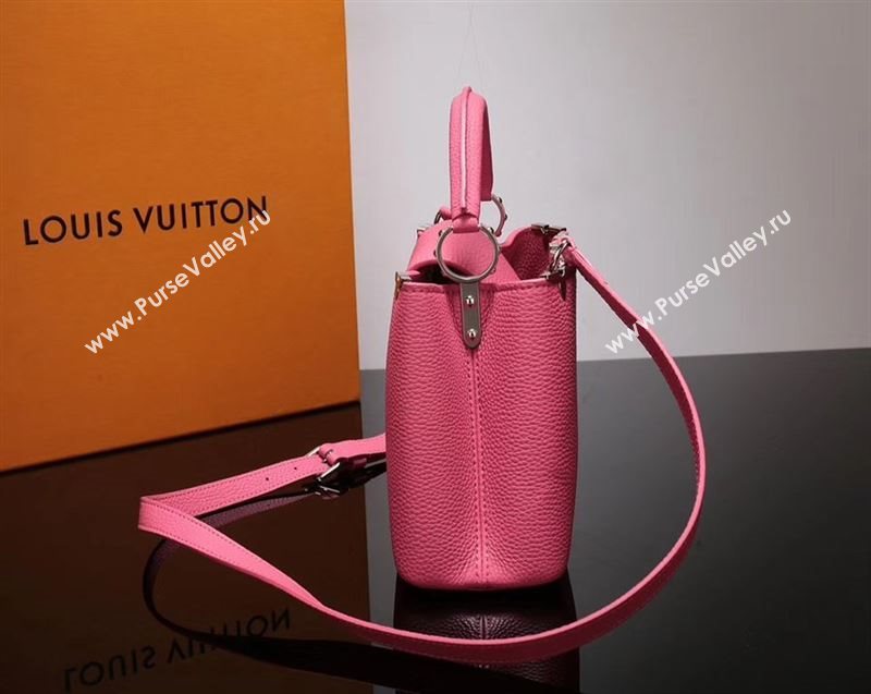 LV Louis Vuitton Small Capucines Handbag M54665 Leather Bag Pink