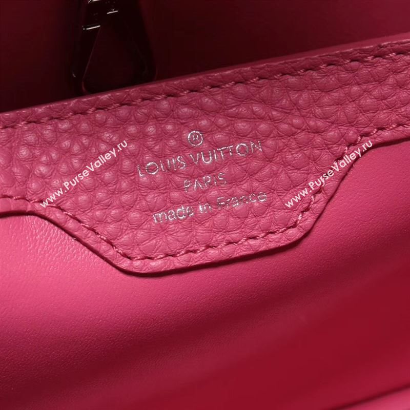 LV Louis Vuitton Small Capucines Handbag M54665 Leather Bag Pink