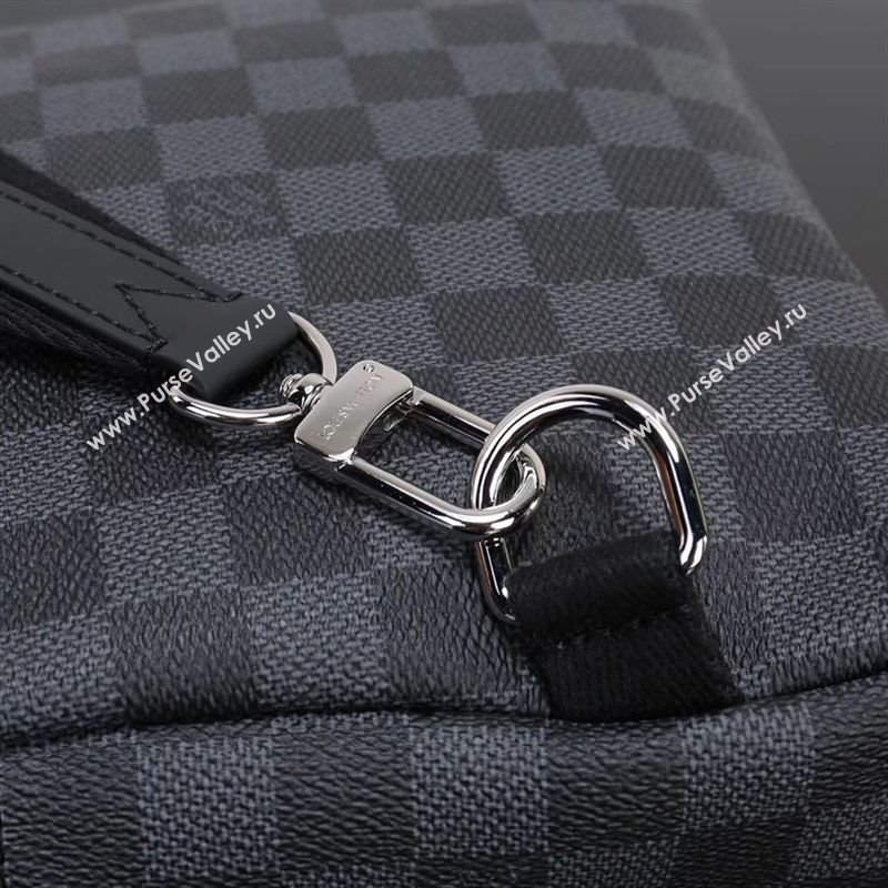 Men LV Louis Vuitton Avenue Shoulder Bag N41719 Damier Graphite Handbag