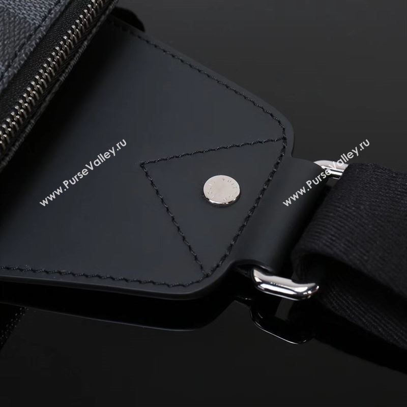 Men LV Louis Vuitton Avenue Shoulder Bag N41719 Damier Graphite Handbag