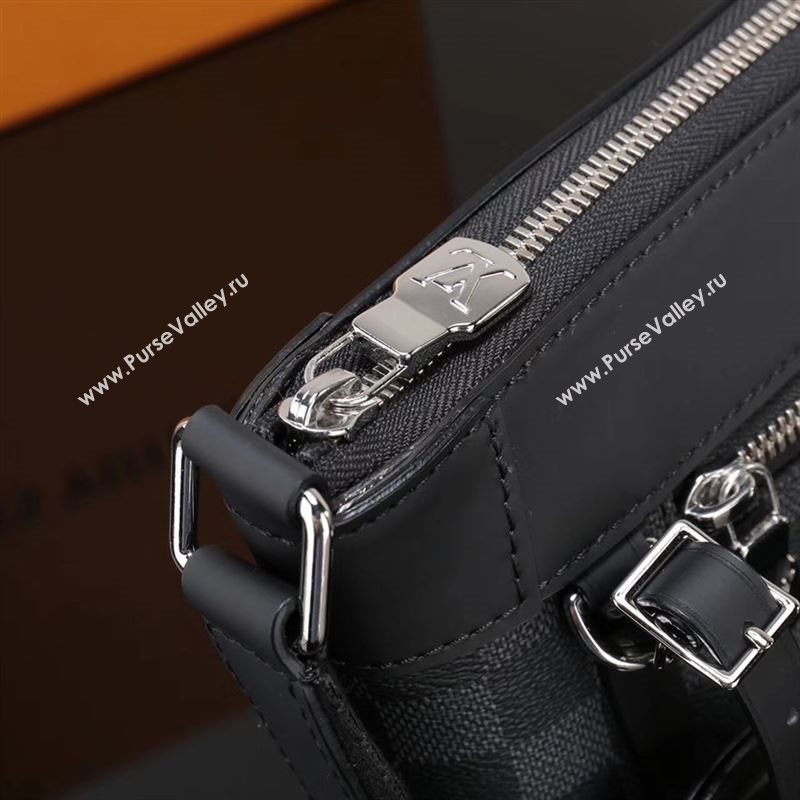 Men LV Louis Vuitton Mick Shoulder Bag N40003 Damier Graphite Handbag