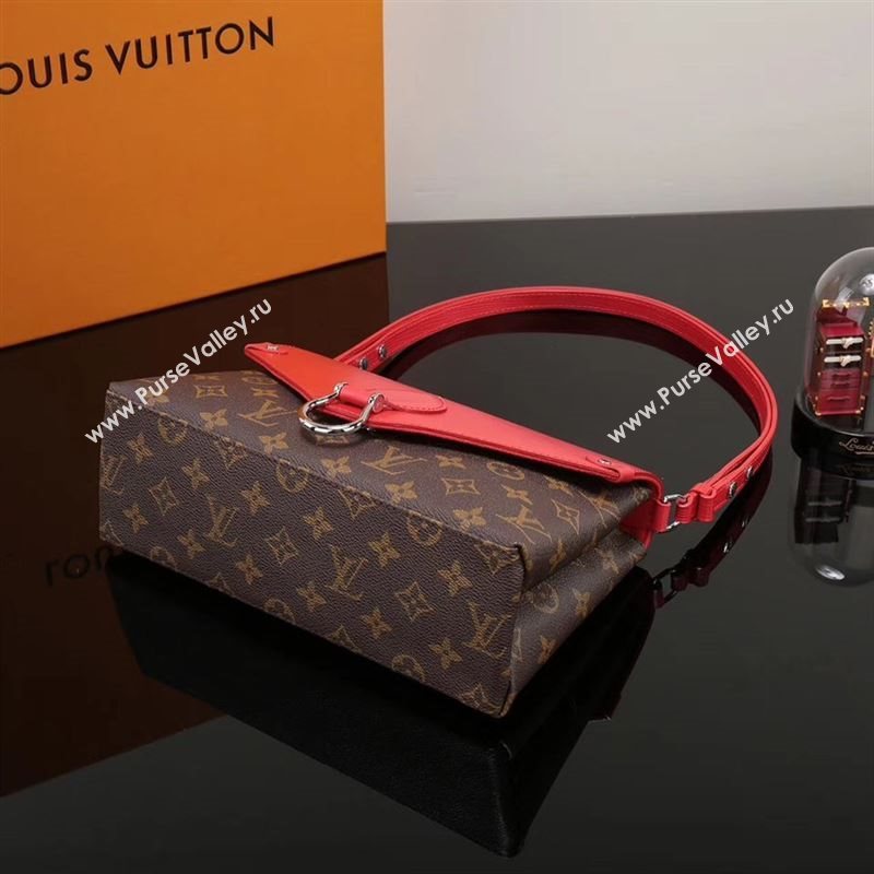 LV Louis Vuitton Monogram Saint Michel Bag M44031 Epi Handbag Red