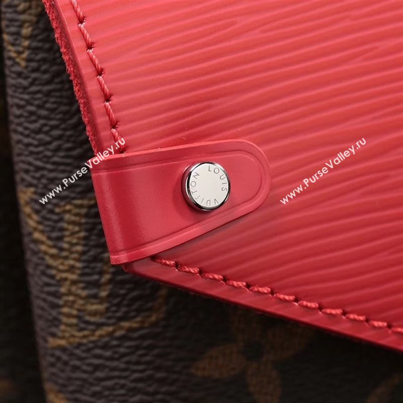 LV Louis Vuitton Monogram Saint Michel Bag M44031 Epi Handbag Red
