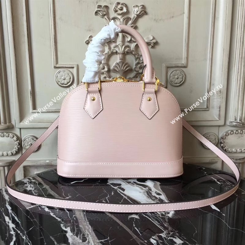Louis Vuitton LV Alma BB Handbag Monogram Epi Leather Bag Pink M54986 7000