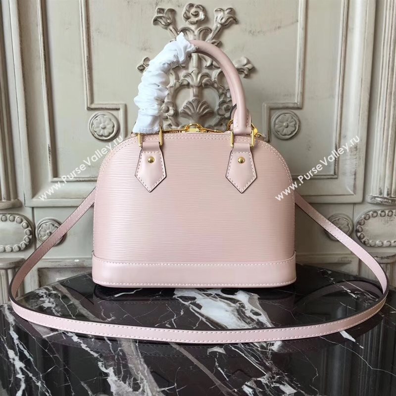 Louis Vuitton LV Alma BB Handbag Monogram Epi Leather Bag Pink M54986 7000