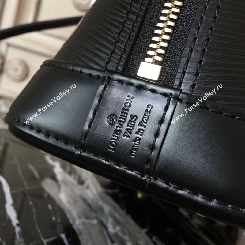 Louis Vuitton LV Alma BB Handbag Monogram Epi Leather Bag Black M54836 7001