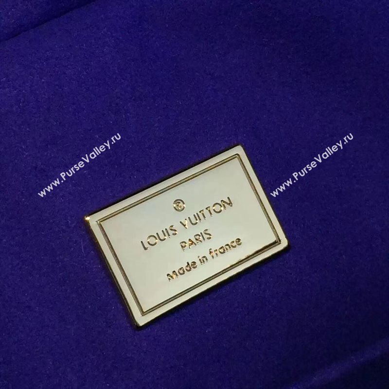 Louis Vuitton LV Melrose Handbag Monogram Patent Leather Bag Blue M42694 7002