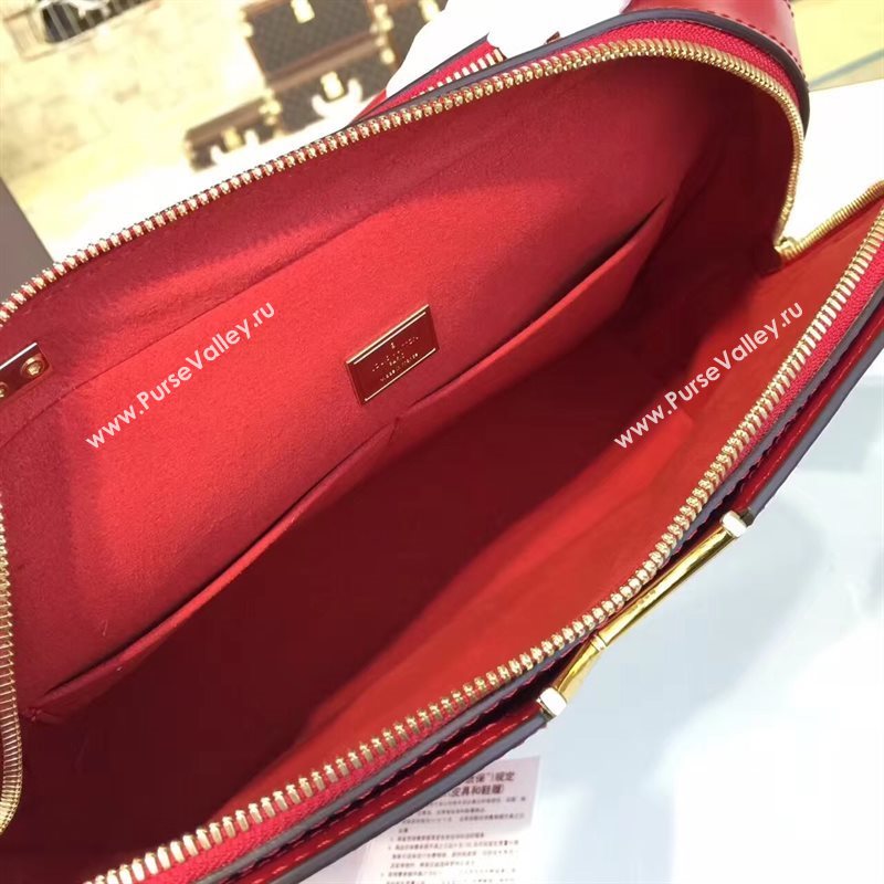 Louis Vuitton LV Melrose Handbag Monogram Patent Leather Bag Red M42694 7003