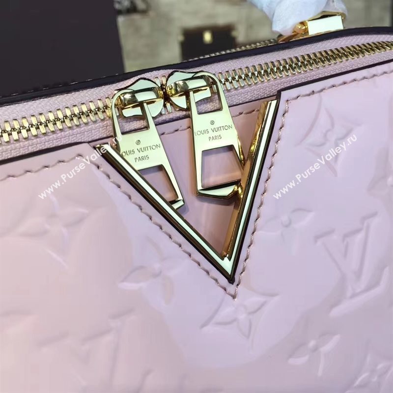 Louis Vuitton LV Melrose Handbag Monogram Patent Leather Bag Pink M42694 7005