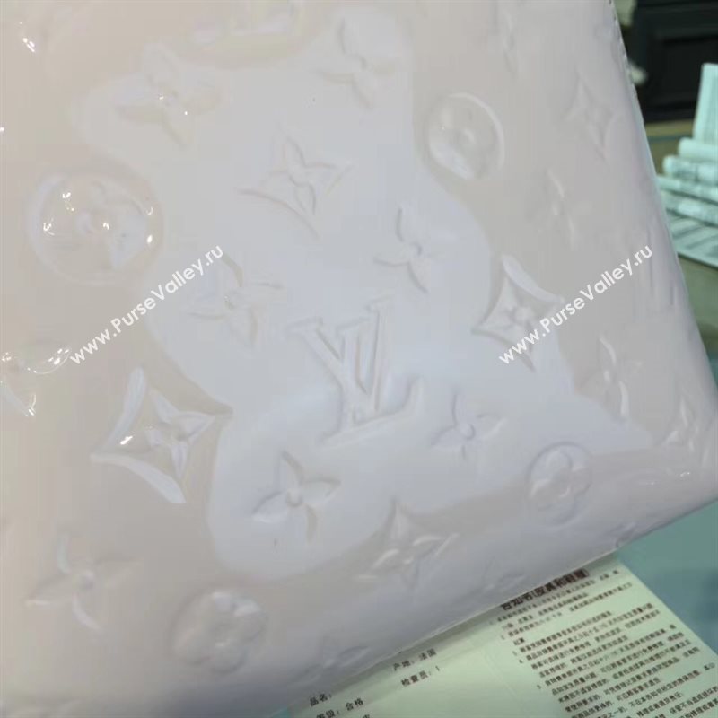 Louis Vuitton LV Melrose Handbag Monogram Patent Leather Bag Pink M42694 7005