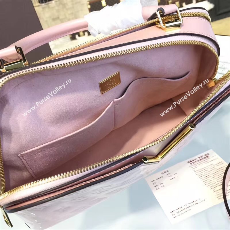 Louis Vuitton LV Melrose Handbag Monogram Patent Leather Bag Pink M42694 7005